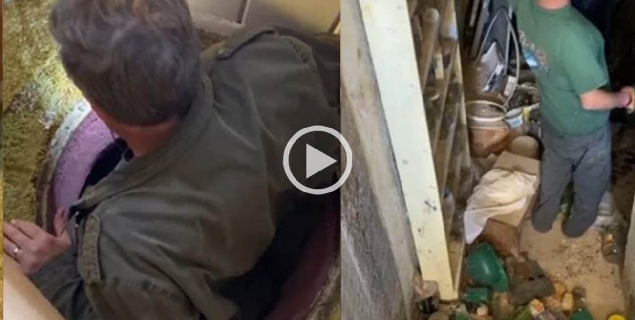 Una 'tiktoker' de EE.UU. retira un armario y descubre un refugio antibombas de la Guerra Fría