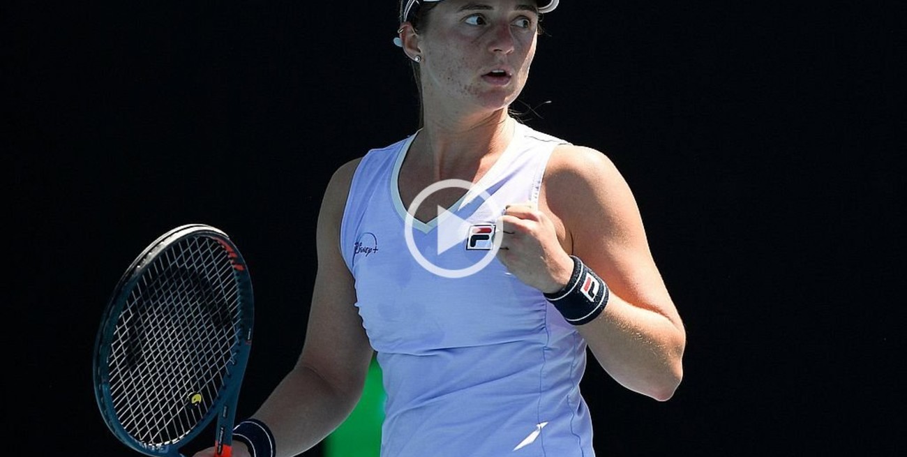Nadia Podoroska debutó con un triunfo en el Australian Open