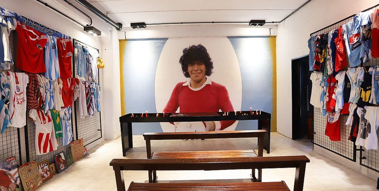 Argentinos Juniors abrió dentro de su estadio el santuario dedicado a Diego Maradona