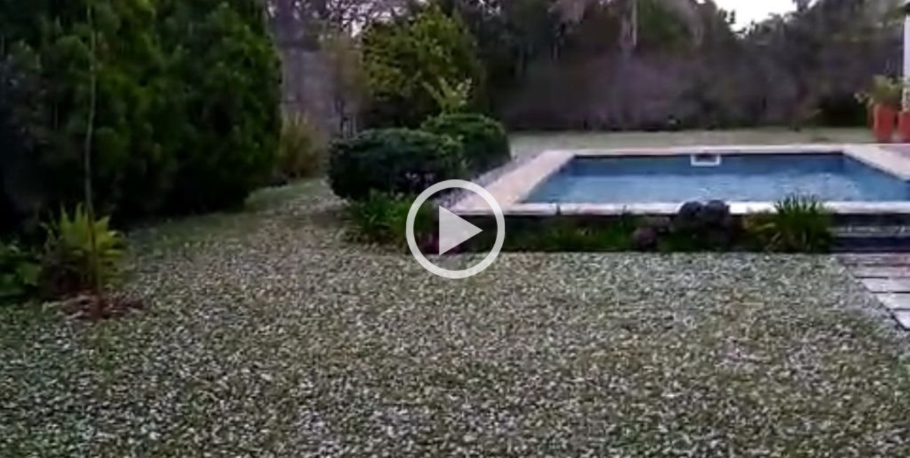 Video: así granizó en San Cristóbal