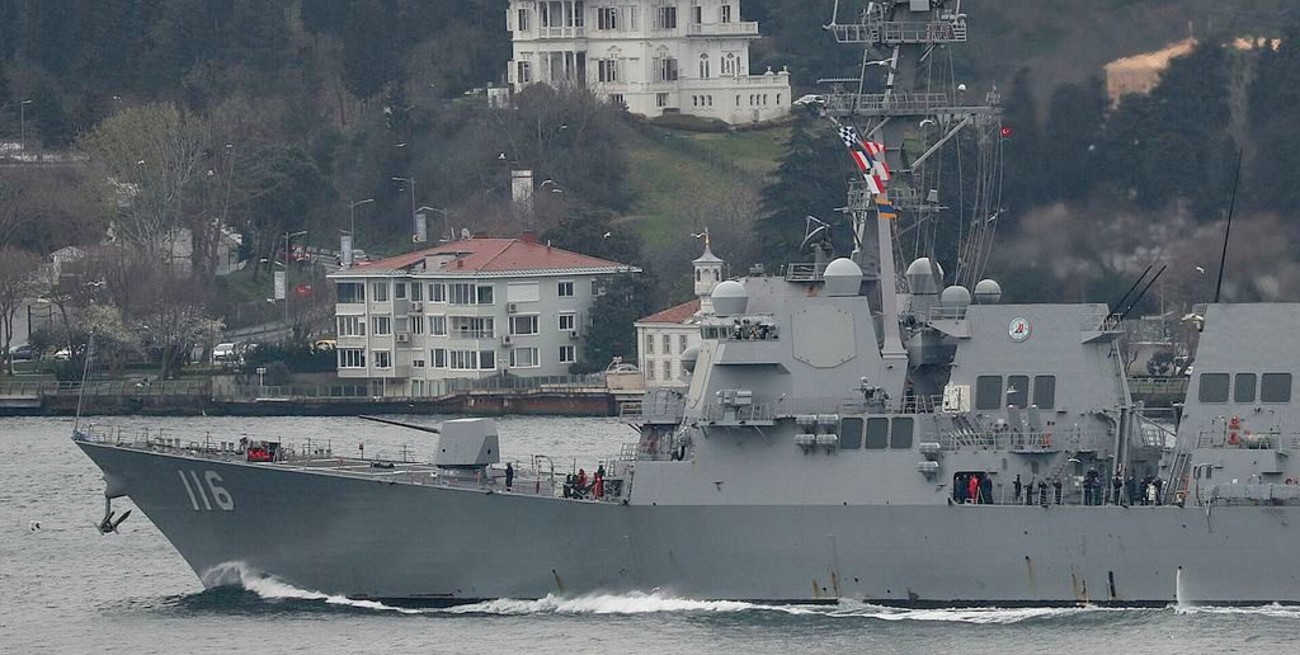 Rusia vigila desplazamientos del destructor estadounidense Thomas Hudner en el Mar Negro