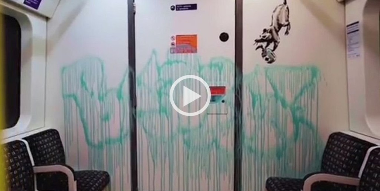 Las ratas de Banksy invaden un subte de Londres para concientizar sobre el uso de tapabocas