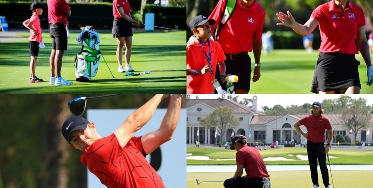 Golfistas se vistieron de rojo en homenaje a Tiger Woods, quien se recupera de un accidente