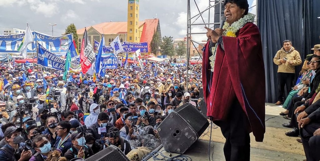 Evo Morales regresó a La Paz más de un año después de su salida del gobierno de Bolivia