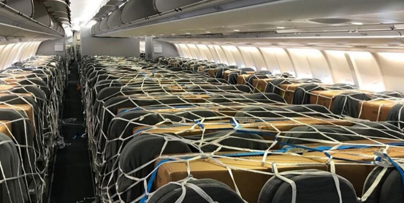 Partió el segundo vuelo de Aerolíneas Argentinas a China para traer insumos médicos