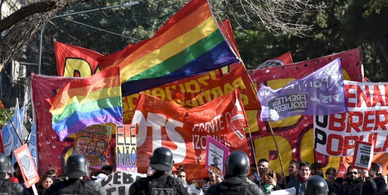 Marcha en repudio a la Cumbre del Mercosur