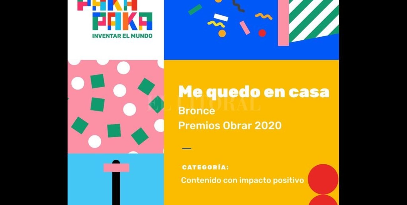 "Me quedo en casa", de Pakapaka, ganadora en los Premios Obrar