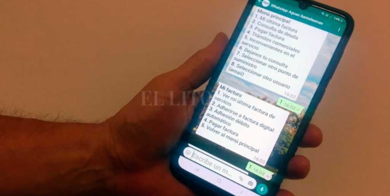 Aguas Santafesinas habilitó un Whatsapp para reclamos y gestiones