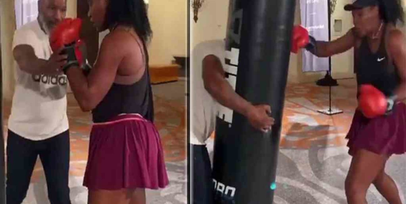 Mike Tyson le dio clases de boxeo a Serena Williams