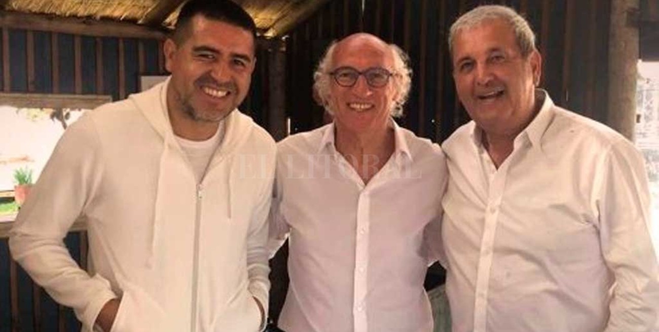 Riquelme se reencontró con Bianchi, ahora como dirigente de Boca