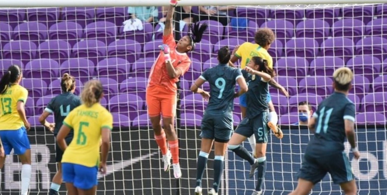 Argentina cayó en el debut ante Brasil en la She Believes Cup de Orlando
