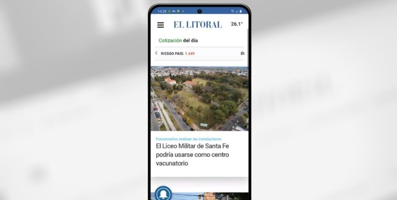 Descargá la app de El Litoral y bajá las noticias más rápido