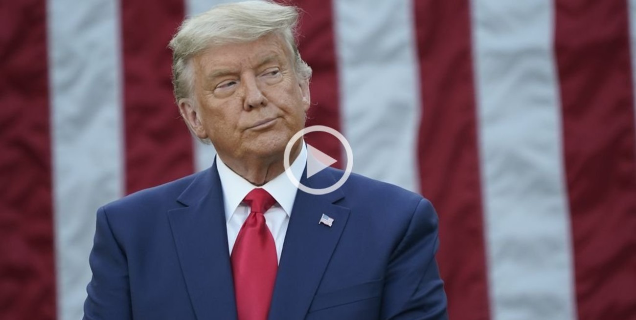 Tras los incidentes, Trump le pidió a sus seguidores: "Váyanse a casa y háganlo en paz"