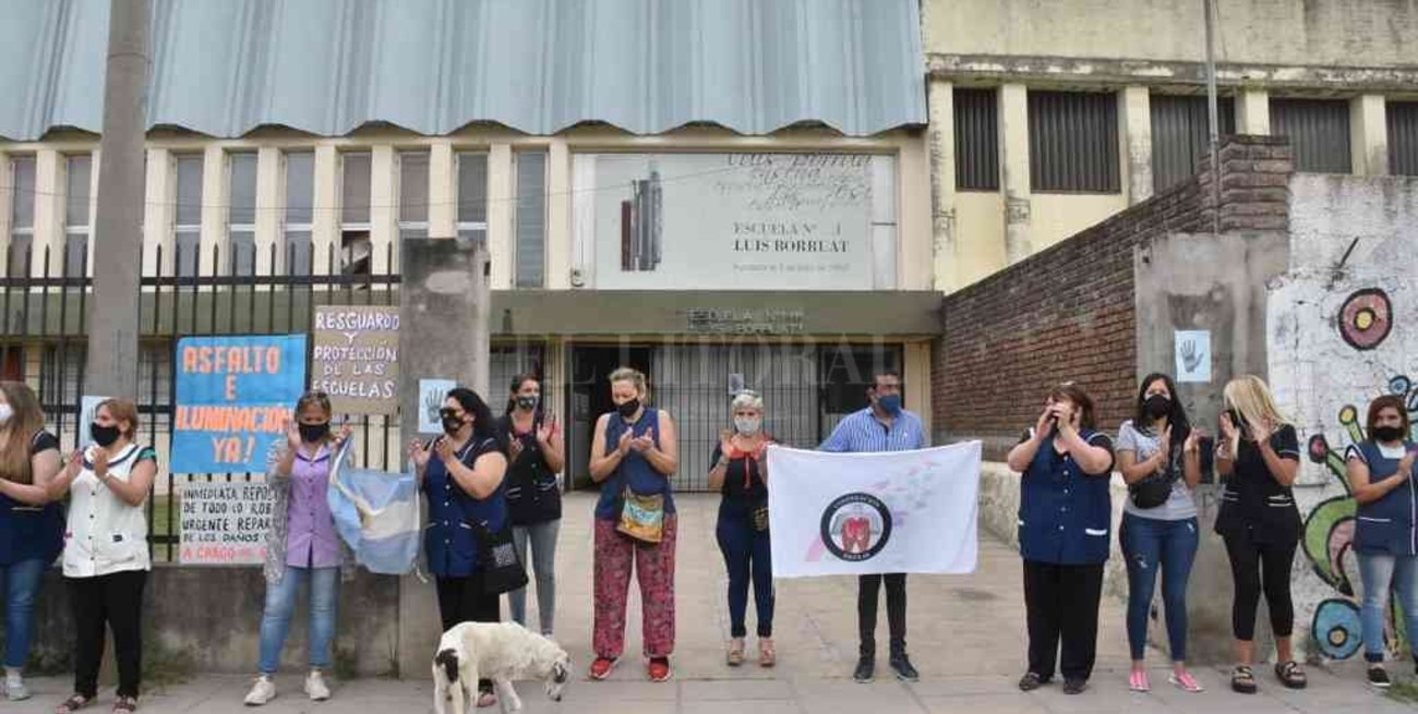 La comunidad de la escuela Borruat se unió para reclamar seguridad