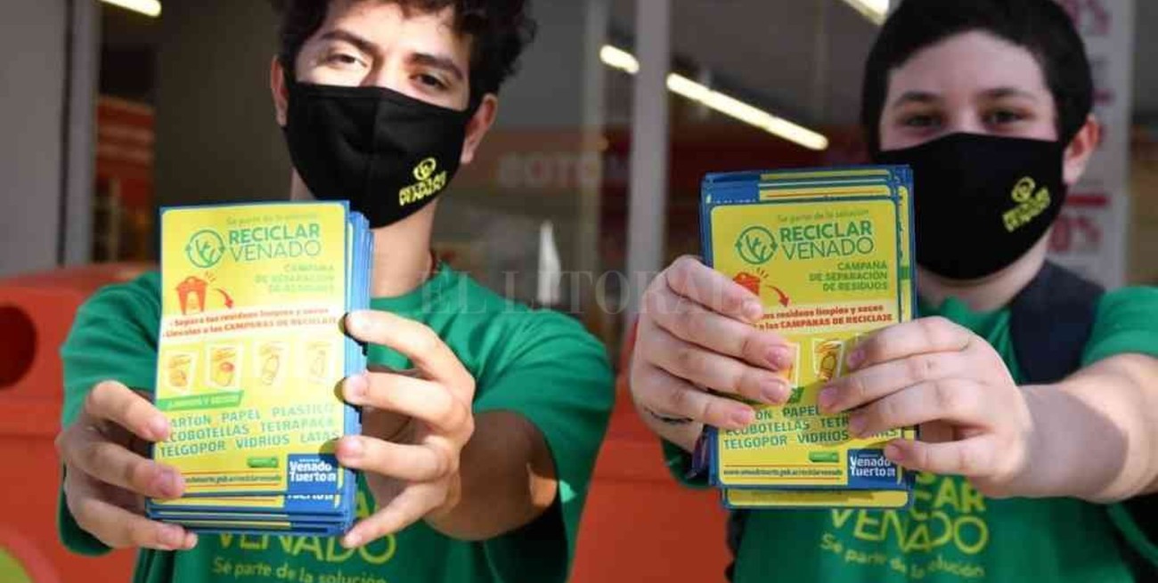 Boom de voluntarios: cada vez más personas se suman a la campaña de reciclaje en Venado Tuerto