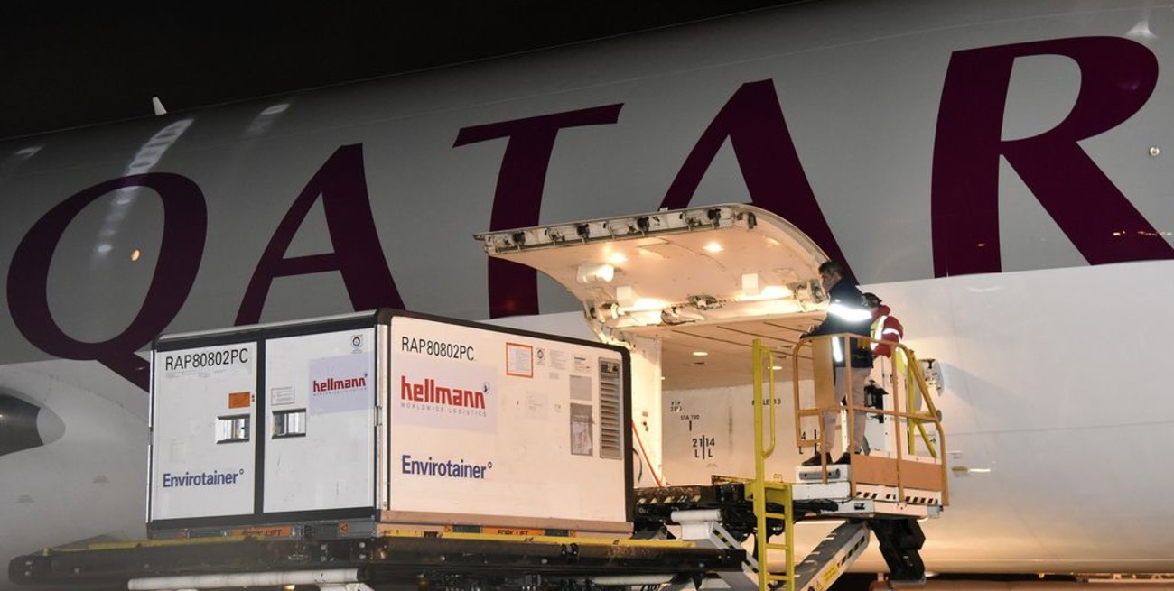 Llegaron un millón y medio de dosis de Sinopharm y se espera otro cargamento para esta noche