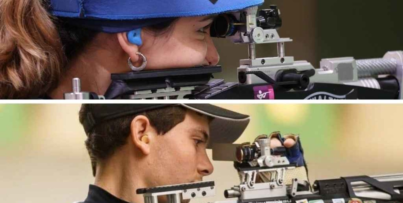Fernanda Russo y Alexis Eberhardt quedaron eliminados de la prueba mixta de 10m carabina AC 