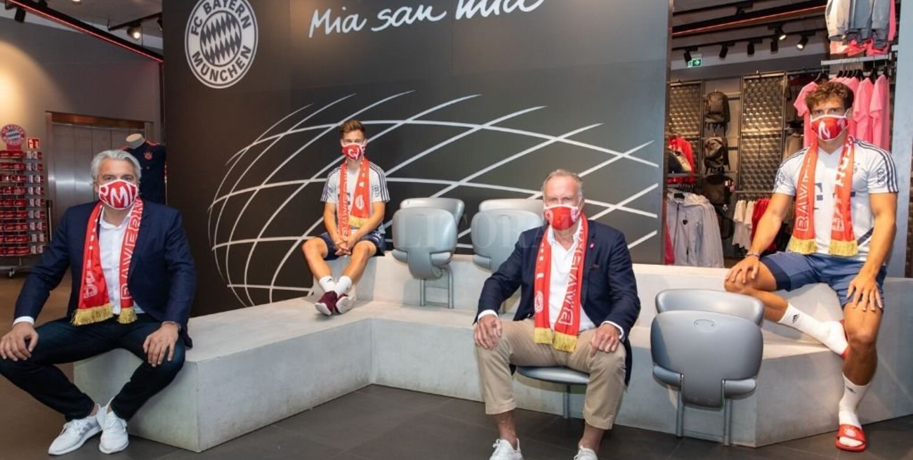 El Bayern Munich vende barbijos para ayuda benéfica