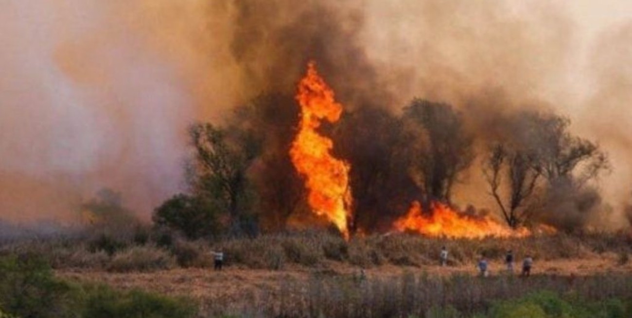 Se registran cuatro focos activos de incendios en Entre Ríos