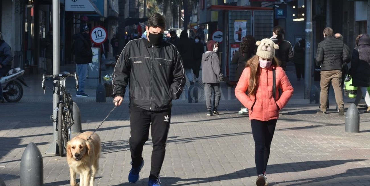 Jueves frío en la ciudad de Santa Fe