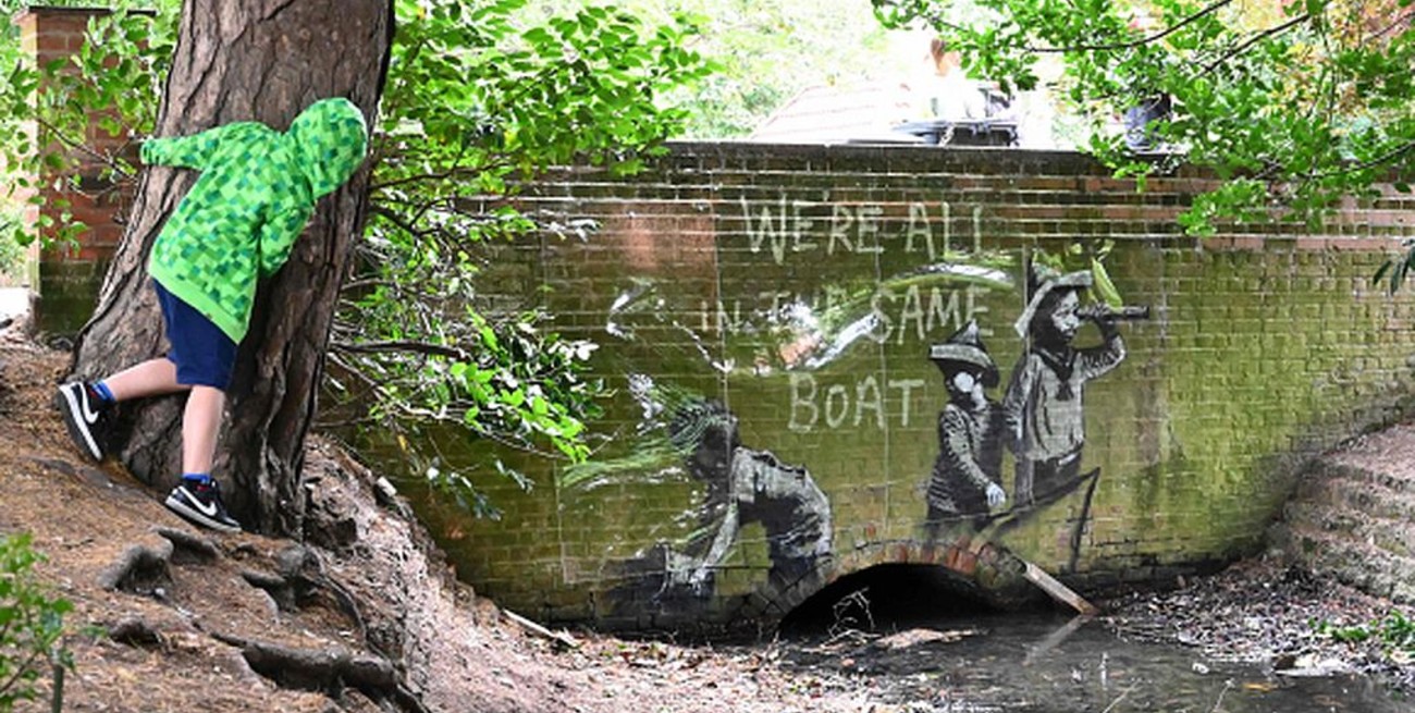 Banksy se atribuyó las nuevas obras aparecidas en Inglaterra