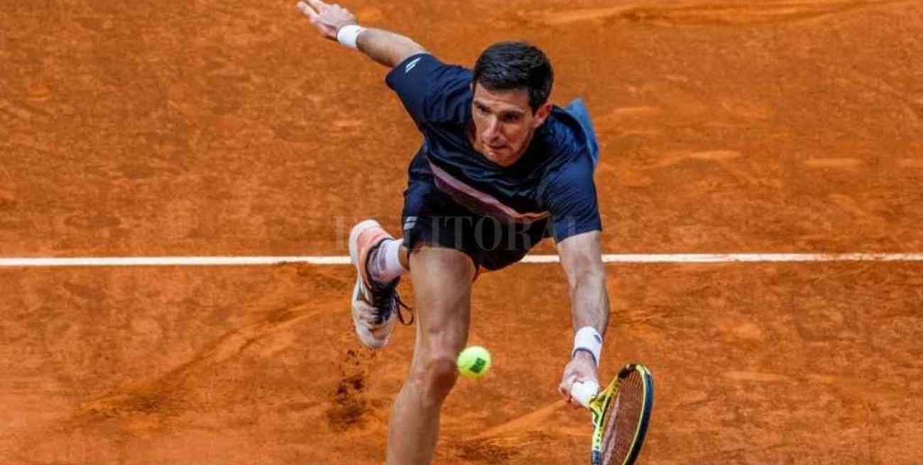 Federico Delbonis se impuso en el Masters de Roma y Guido Pella abandonó en su debut