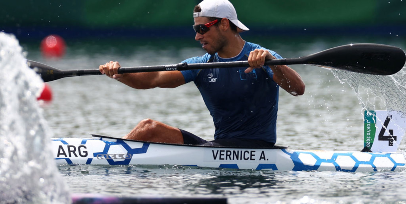 Agustín Vernice clasificó a la final olímpica en K1 1000