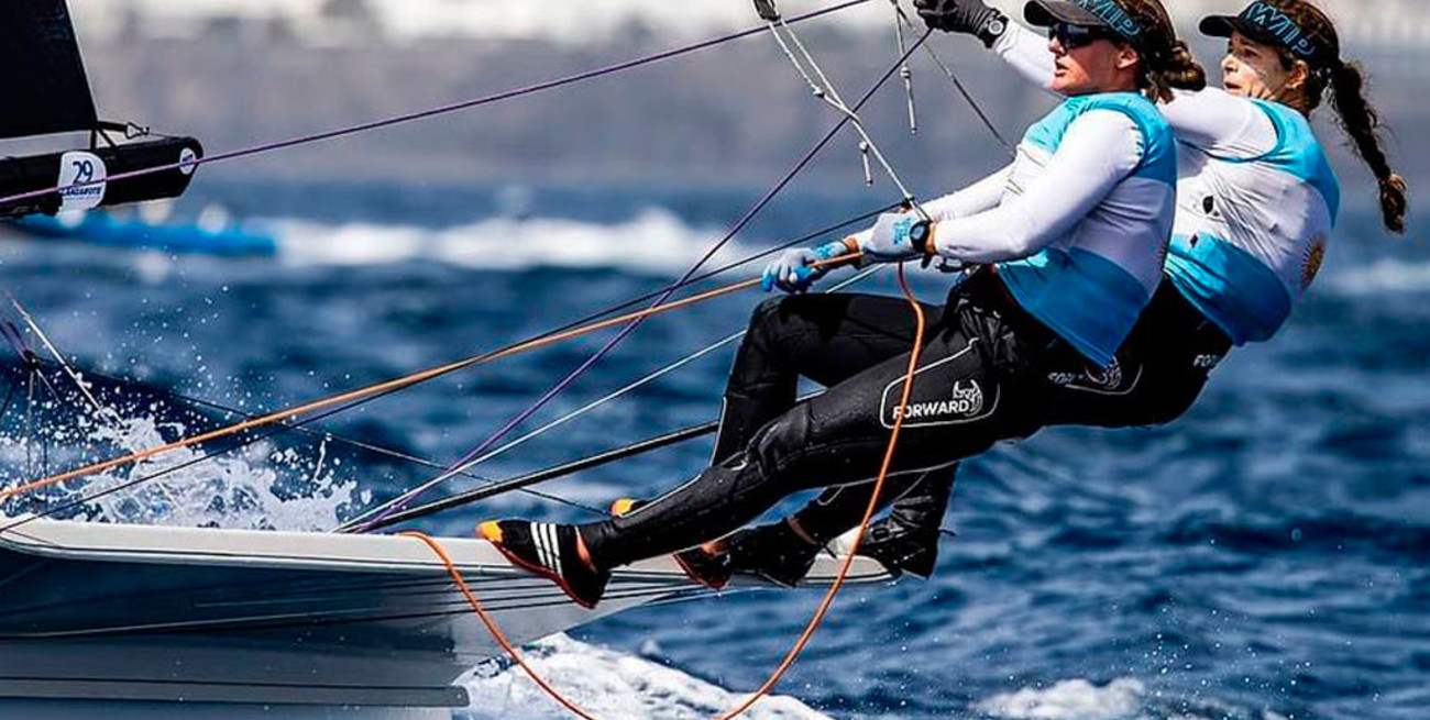 Vela: Travascio y Branz quedaron décimas en la general de la clase 49er FX