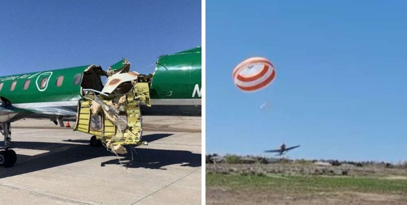 Impactante choque de dos aviones en el cielo en EUUU
