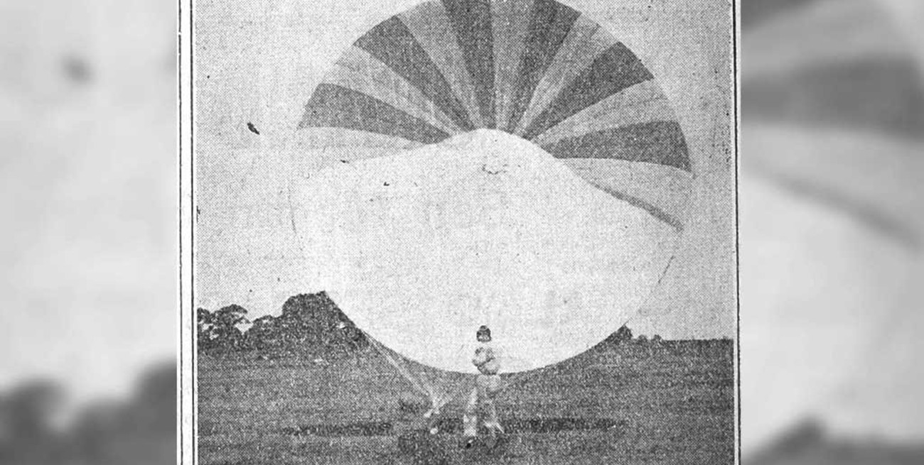 La historia del primer paracaidista argentino que sorprendió a los santafesinos