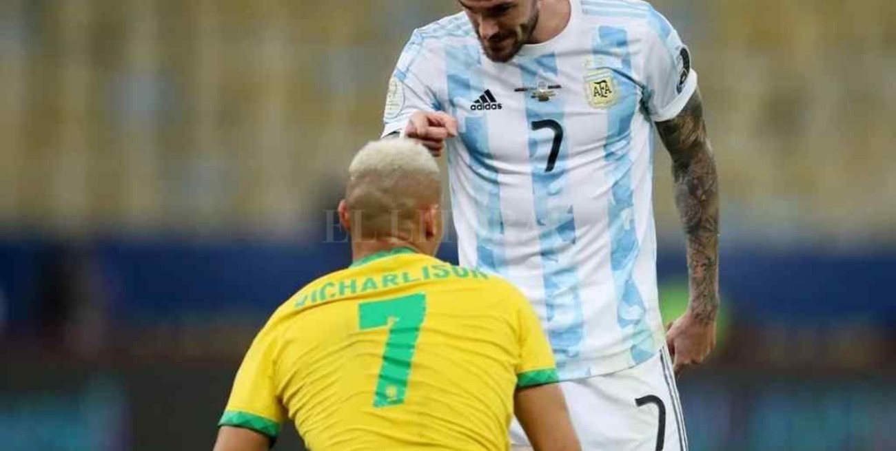 Clásico virtual: De Paul le respondió a Richarlison por burlarse de Argentina