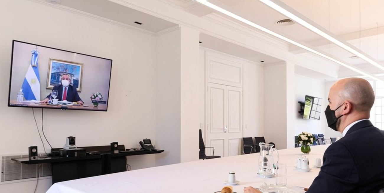 Almuerzo "on line" de Alberto con el enviado de Joe Biden