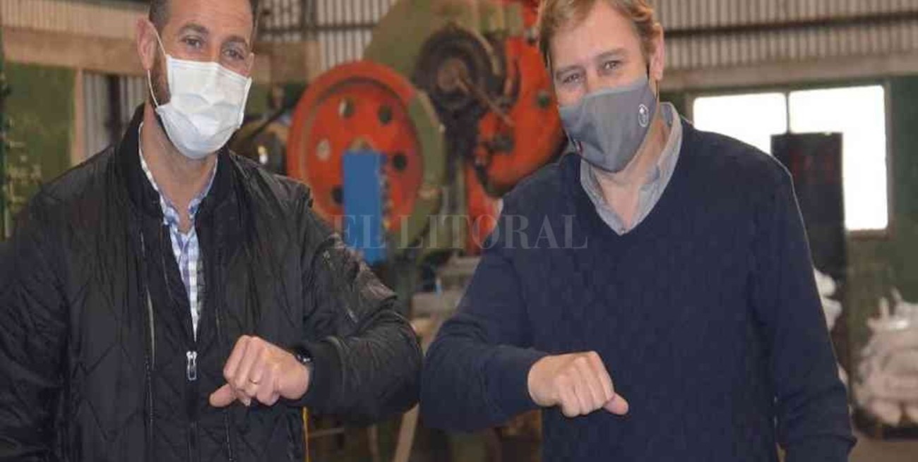 Cornaglia visitó empresas de Bouquet, Tortugas y Montes de Oca