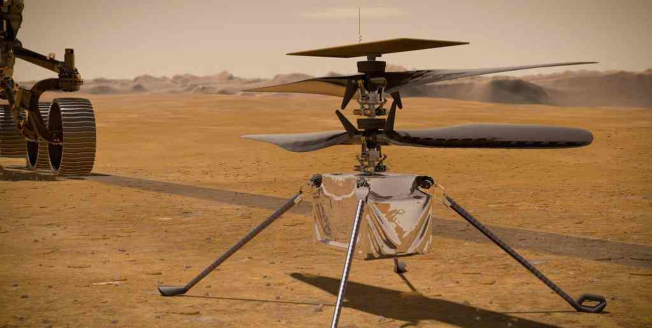 El helicóptero Ingenuity, listo para su histórica hazaña en Marte
