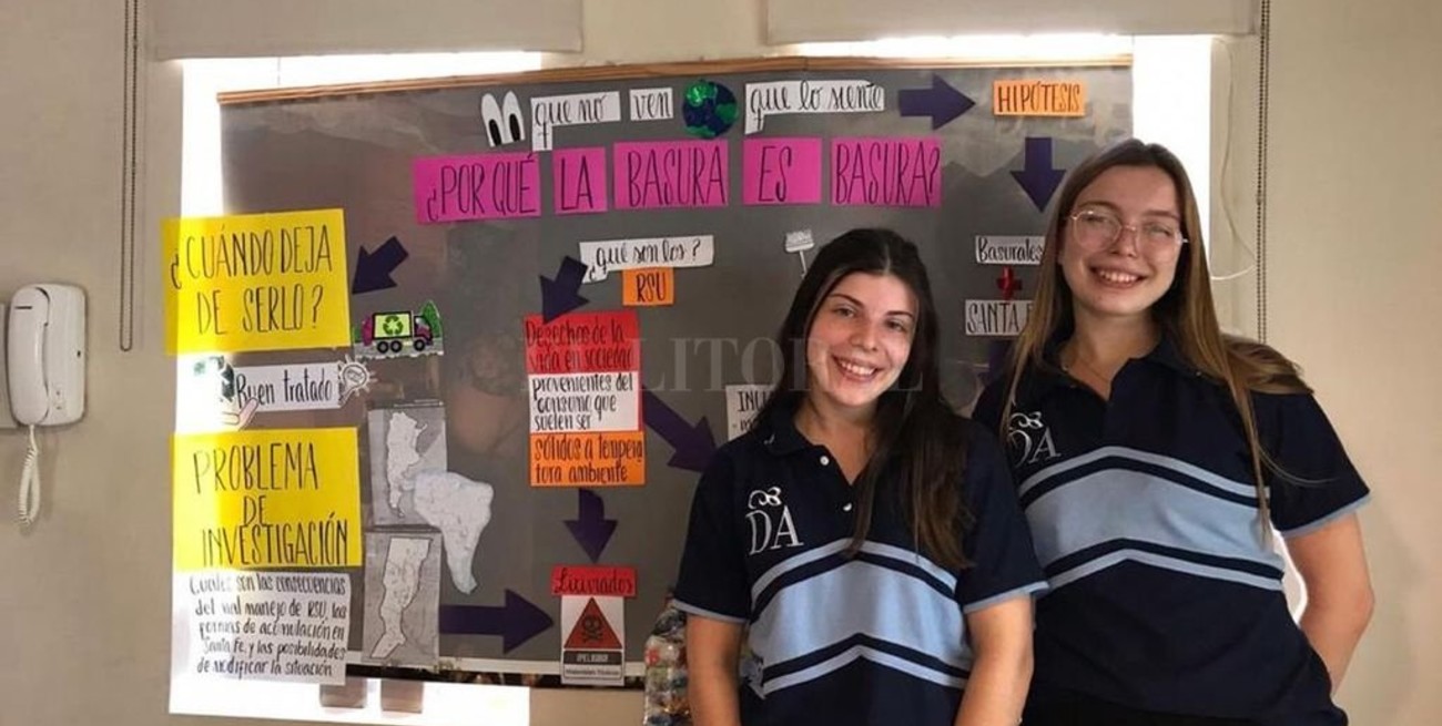 Dos alumnas que transformaron en oro los basurales de nuestra ciudad