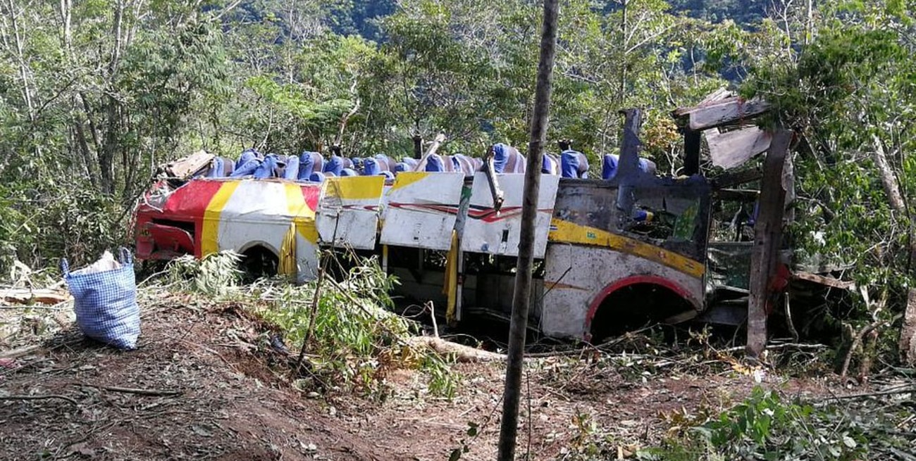 Un micro cayó al precipicio y hay al menos 18 muertos