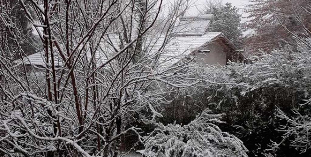 Volvió a nevar en las sierras de Córdoba