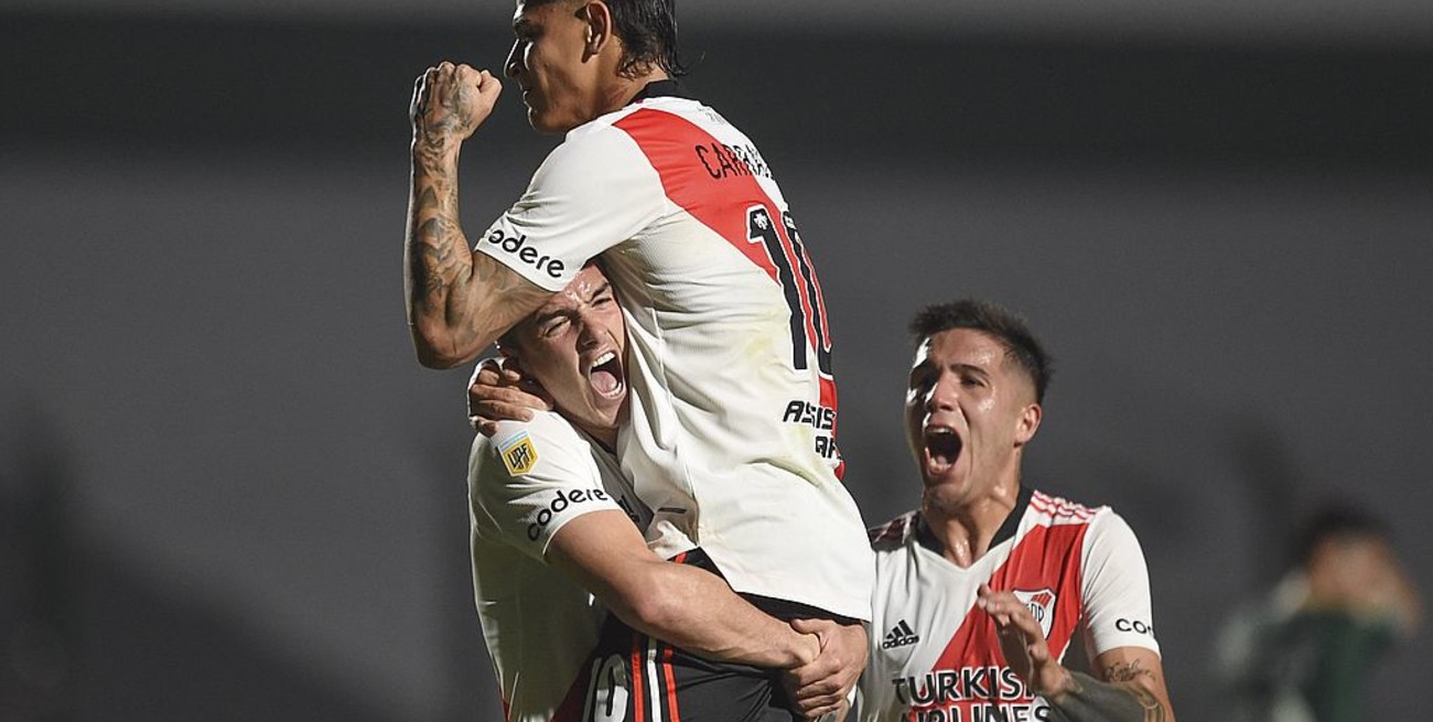 Con un gol sobre el final, River derrotó a Sarmiento en Junín
