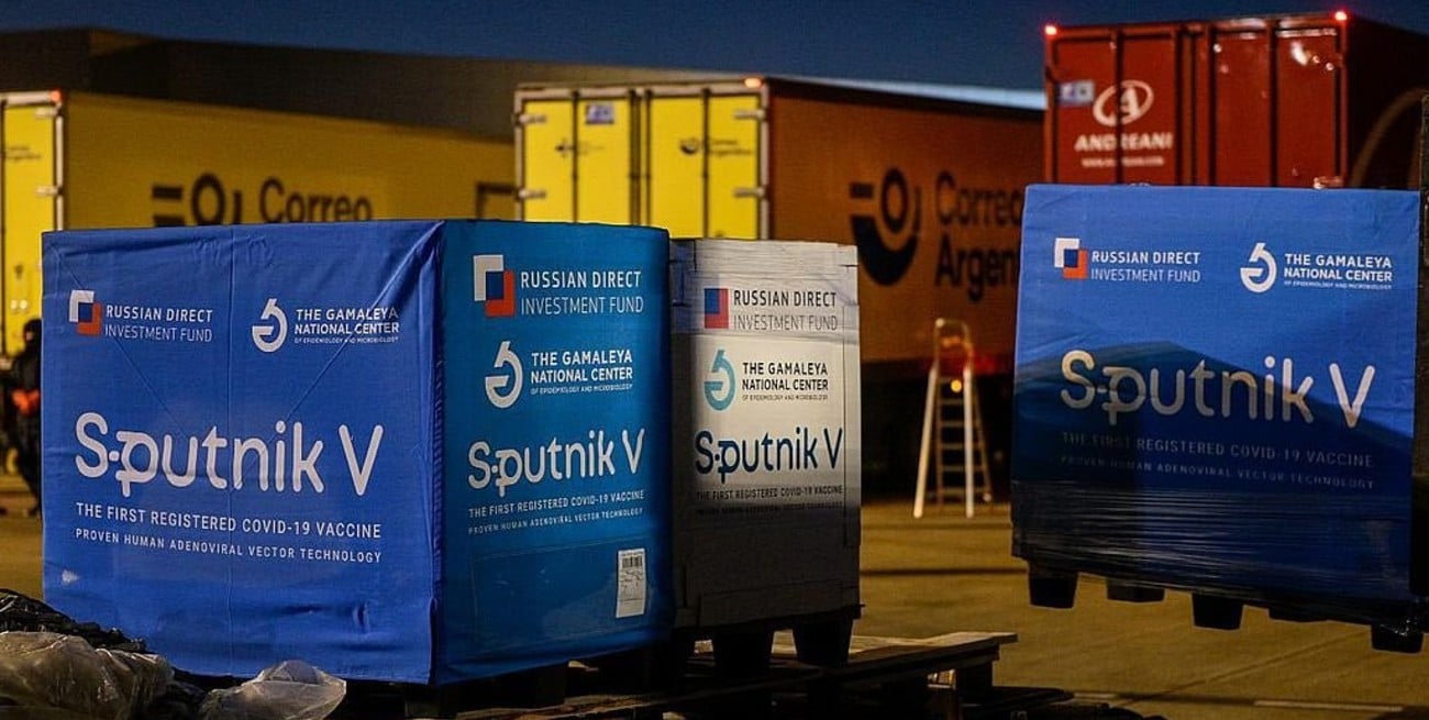 709 mil dosis de vacunas Sputnik V llegaron este martes a la Argentina