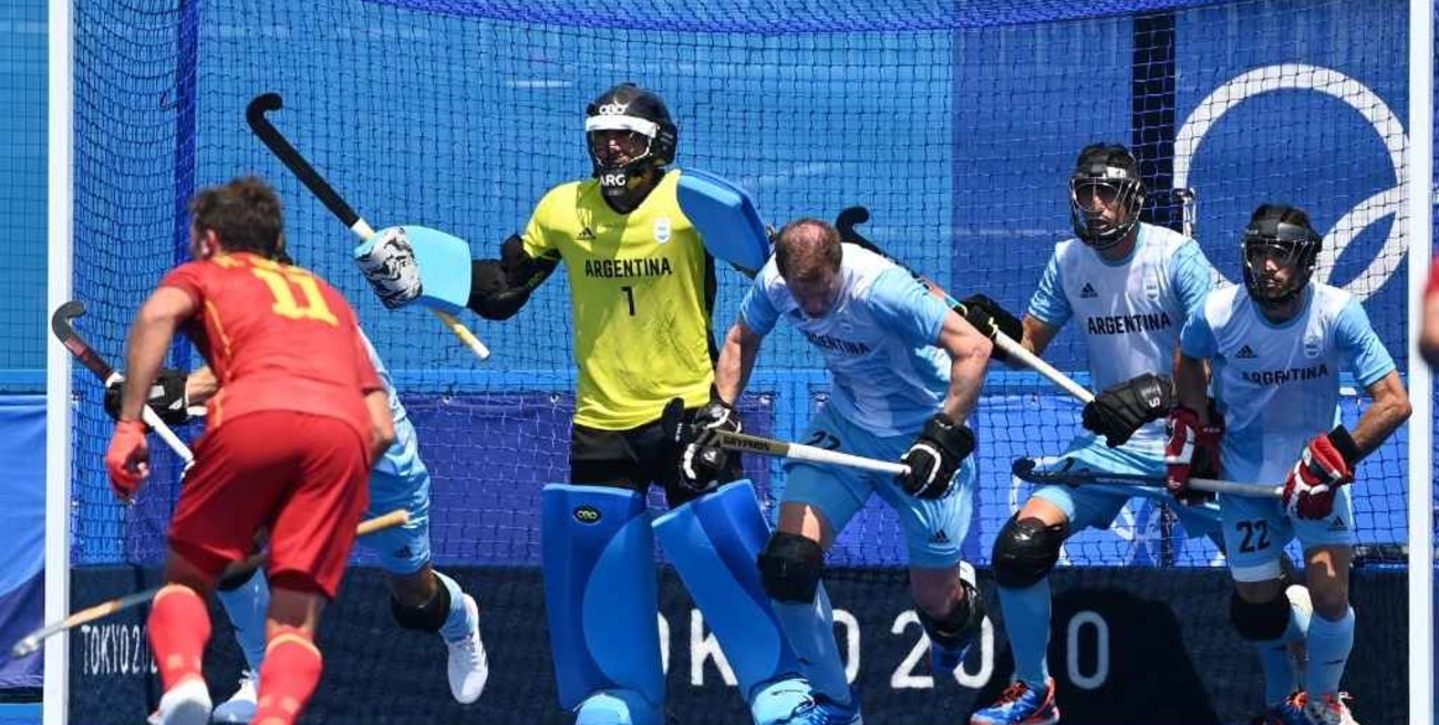 Hockey: los Leones empataron ante España en el primer partido del grupo A