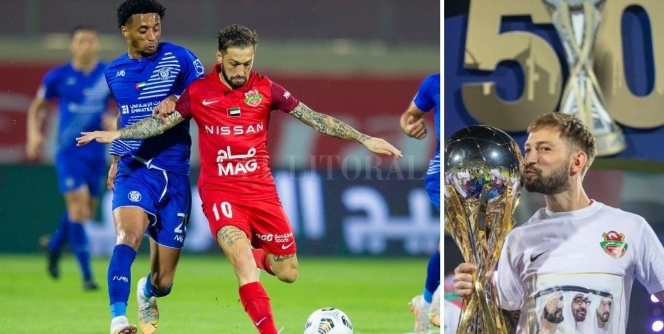 Un santafesino campeón en la Copa del Golfo Árabe con el Shabab Al Ahli  