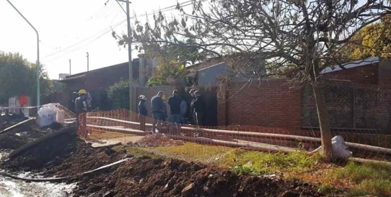 Obra para mejorar la calidad del agua en barrio Loyola  