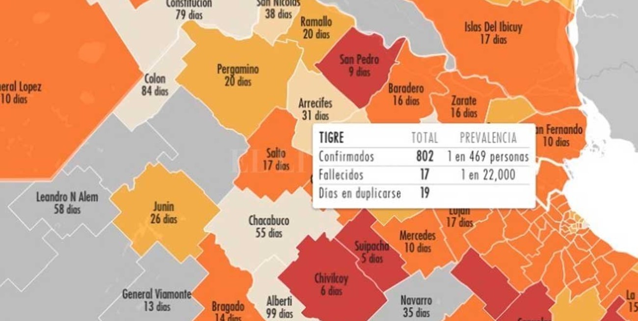 Estudiantes crean el primer mapa digital del país que mide contagios de Covid-19