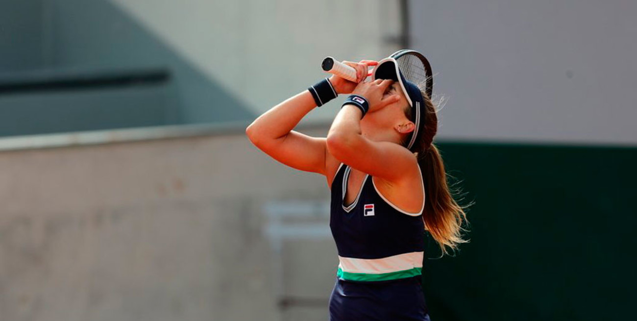 Podoroska hace historia, ganó y se metió en los octavos de Roland Garros