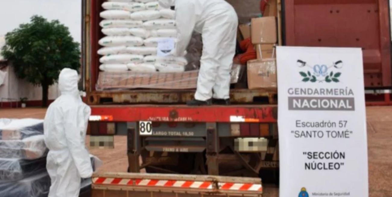 Corrientes: detuvieron un camión que trasladaba una tonelada y media de soda cáustica