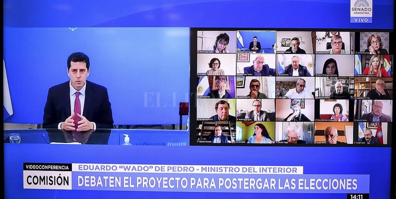 Dictamen favorable en el Senado para el proyecto que aplaza las elecciones