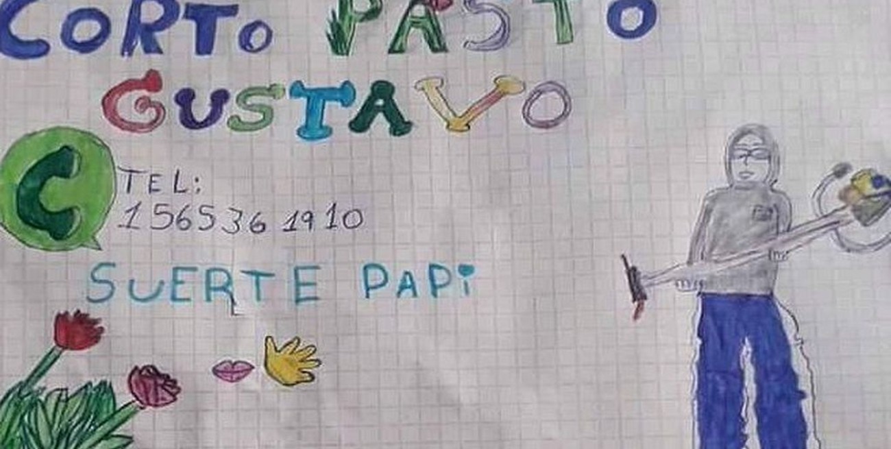 El dibujo viral de su hija cambió la suerte de un tucumano que estaba sin trabajo