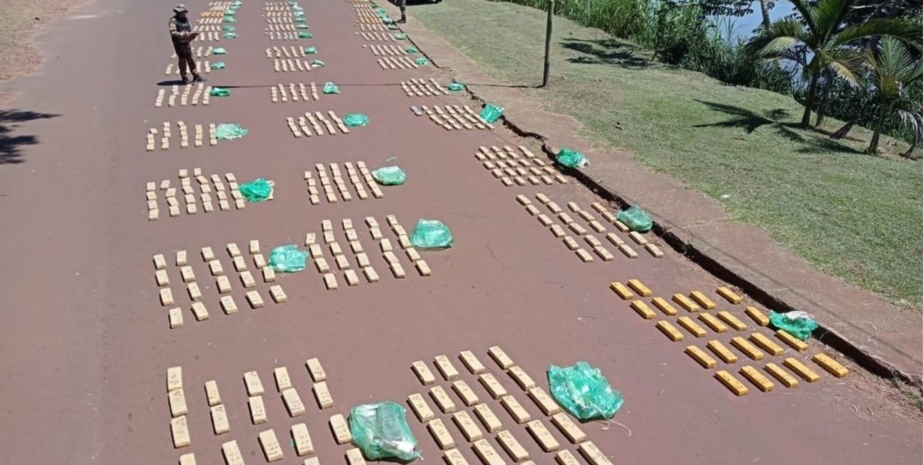 Secuestraron más de una tonelada y media de marihuana en las costas del río Paraná