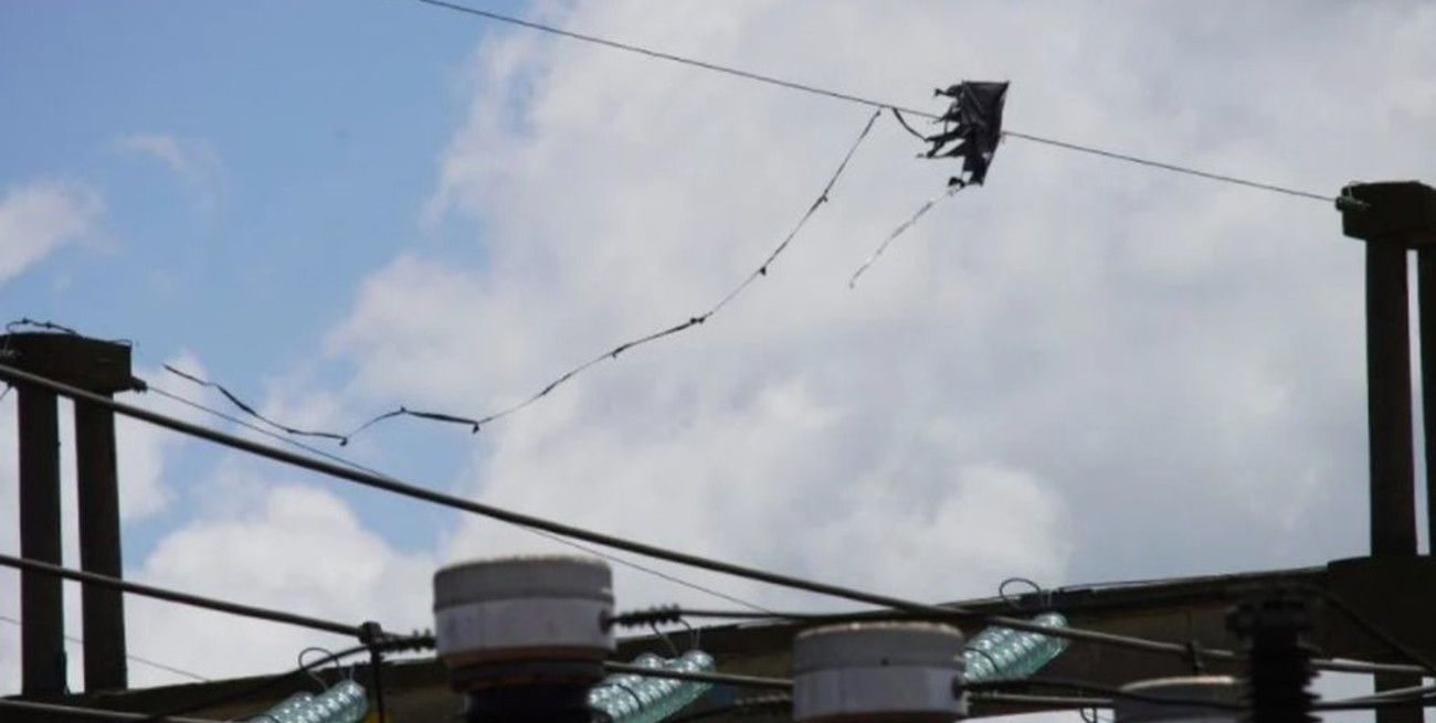 Un barrilete estuvo a punto de provocar un apagón en Mar del Plata