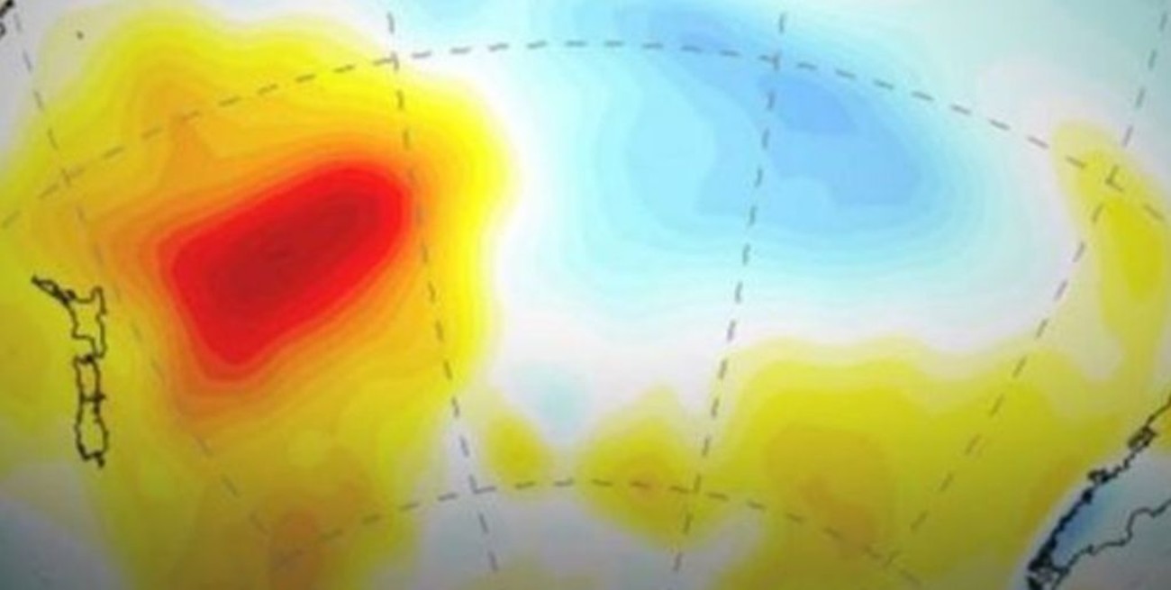 Masa de agua caliente cerca de Nueva Zelanda está contribuyendo a la sequía en Argentina